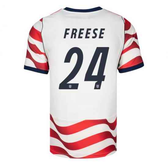 USA 2026 FIFA World Cup Soccer White Jersey Set ( Have Shorts ) Matt Freese #24